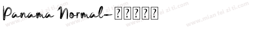 Panama Normal字体转换